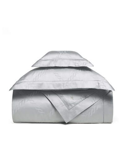 Pratesi Ori Treccia Super King Duvet Cover (260cm X 220cm) In Grey