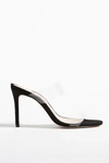 Schutz Ariella Strappy See-through Vinyl Slide Sandals In Black