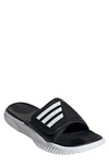 Adidas Originals Alphabounce Slide Sandal In Black/ White/ Black
