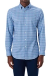 Bugatchi Ooohcotton® Plaid Button-down Shirt In Turquoise