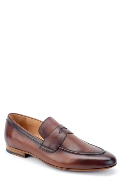 Warfield & Grand Montery Penny Loafer In Cognac