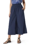 Joie Hollis Cropped Cotton Pants In Blue