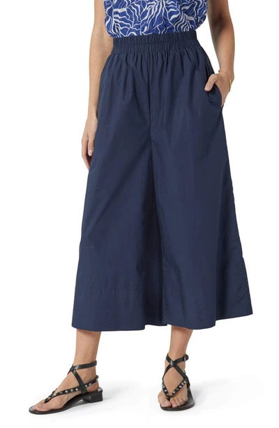 Joie Hollis Cropped Cotton Pants In Blue