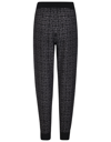 GIVENCHY WOMAN BLACK JOGGERS IN CASHMERE 4G