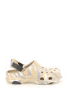 Crocs Classic All Terrain Clogs In Cream Marble-neutral In Chai Multi (beige)