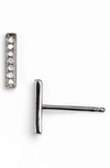 Dana Rebecca Designs Diamond Sylvie Rose Earrings In 14k Black Rhodium In Black Rhodium