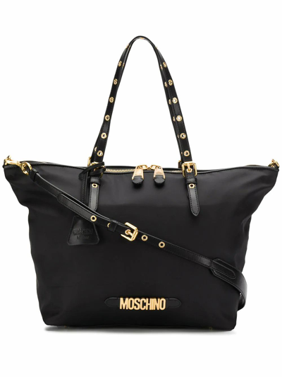 Moschino Women's  Black Cotton Tote