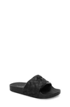 Kurt Geiger Kids' Mini Meena Eagle Slide Sandal In Black