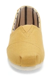 Toms Alpargata Slip-on In Yellow Canvas