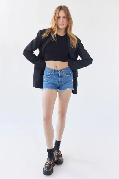 Levi's 501 Original Cutoff Denim Short In Tinted Denim