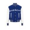 GIVENCHY BI-MATERIAL WOOL AND LEATHER VARSITY JACKET