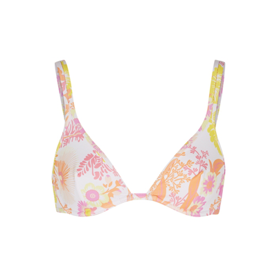 Ephemera Nevada Floral-print Bikini Top In Multicoloured