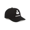 Isabel Marant Tyron Embroidered Cotton-canvas Baseball Cap In Black