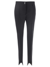 Givenchy Stirrup-cuff Pleated Twill Trousers In Black