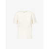 Joseph Rubin Silk Crepe De Chine Top In Ivory