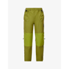 A-cold-wall* Logo-print Panelled Relaxed-fit Cotton-canvas Ripstop Trousers In Olive