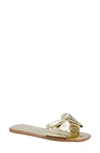 Kate Spade Bikini Slide Sandal In Pale Gold