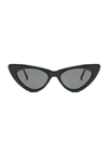 Attico X Linda Farrow Black Dora Cat Eye Sunglasses