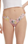 Hanky Panky Print Lace Low Rise Thong In Double Life