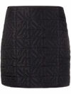 Nina Ricci Monogram-quilted Mini Skirt In Black