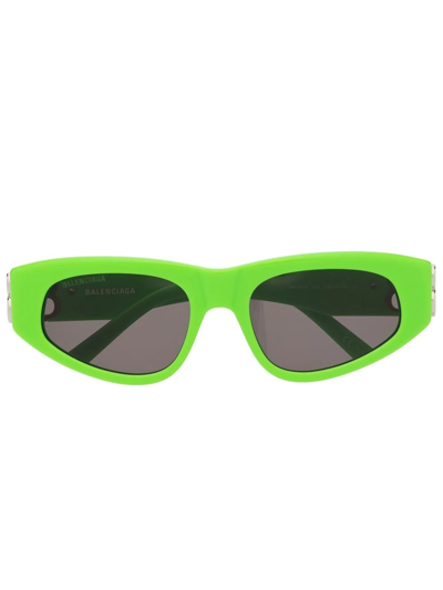 Balenciaga Dynasty D-frame Sunglasses In Green