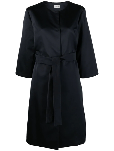 P.a.r.o.s.h Tie-fastening Oversized Coat In Blue