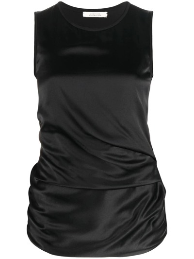 Dorothee Schumacher Silk-jersey Shell Top In Black