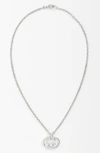 GUCCI 'SILVER BRITT' NECKLACE,YBB19048400100U