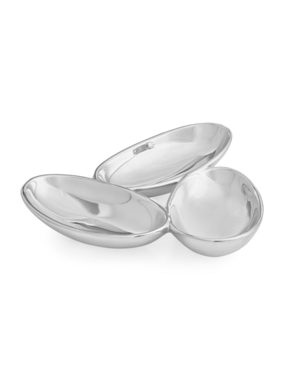 Nambe Tipsy Condiment Server In Silver-tone