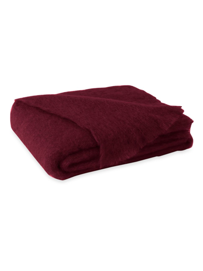 Lands Downunder Landsdown Under Mohair Throw In Cranberry