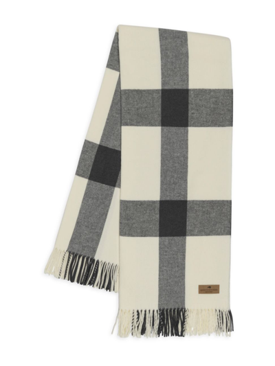 Lands Downunder Wellington Plaid Throw In Charcoal