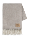 Lands Downunder Juno Lambswool Cashmere Throw In Taupe