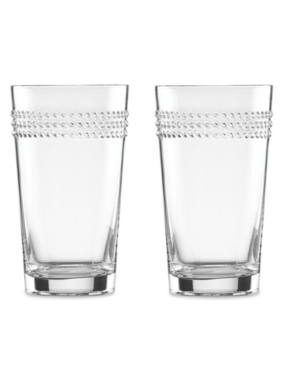 Kate Spade New York Wickford 2pc Highball Glass Set In Clear