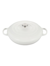 Le Creuset 3.5-qt. Signature Braiser In White