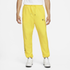 Nike Sportswear Air Men's French Terry Pants In Yellow Strike,black