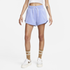 Nike Air Women's High-rise Fleece Shorts In Purple
