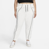Nike Women's Air Mid-rise Fleece Jogger Pants (plus Size) In White