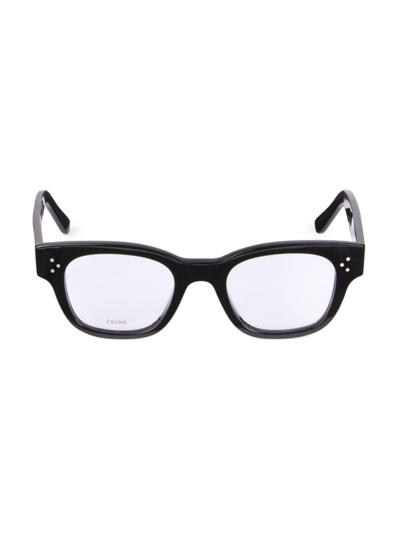 Celine 49mm Square Optical Glasses In Black