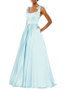 Mac Duggal Women's Ieena Satin Fit-&-flare Ballgown In Powder Blue