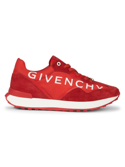 Givenchy Logo Runner Light Sneakers In Red
