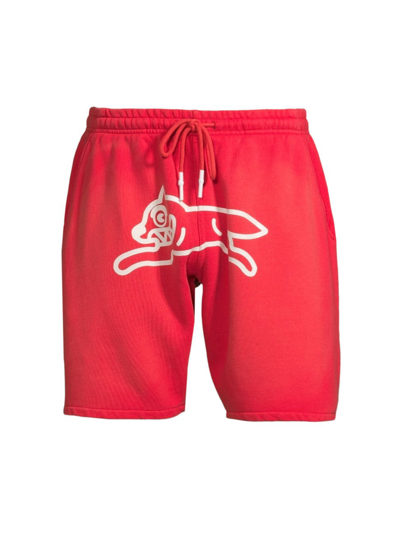 Icecream Gerald Cotton Shorts In Rococco Red