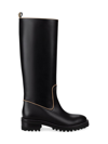 FABRIZIO VITI WOMEN'S FARRAH LEATHER KNEE-HIGH FLAT BOOTS