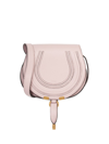 Chloé Women's Small Marcie Leather Saddle Bag In Grey