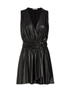 RAMY BROOK WOMEN'S LILY FAUX-LEATHER WRAP DRESS