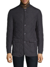 Barbour Quilted Lutz Jacket In Navy