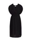 Emilia George Irene Empire-waist Maternity Midi-dress In Black