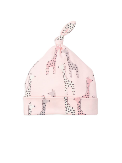 Kissy Love Baby's Giraffe Top-knot Hat In Multi Pink