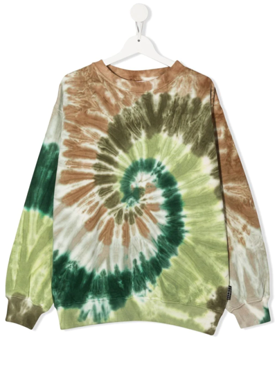 Molo Multicolor Sweatshirt For Kids With Tie-dye Imrimé