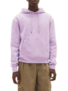 Jacquemus Le Sweatshirt Logo-embroidered Organic-cotton Hoody In Pink & Purple