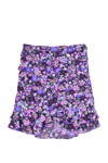 Isabel Marant Milendi Printed Silk Crepe De Chine Mini Skirt In Viola